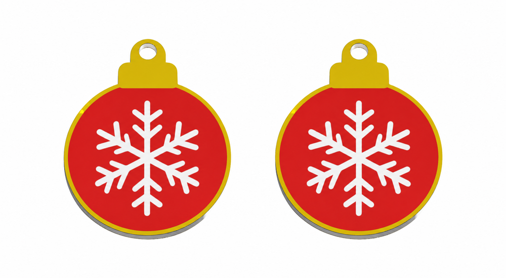 Christmas Earrings STL Bundle with 10 Cute Holiday Designs 12
