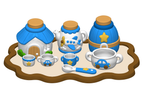 Airplane and Car Playset STL Bundle with Teapot Cups Tray and Jars