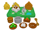 Lambs and Wolf Playset STL Bundle with Houses Meadow Tray and Food