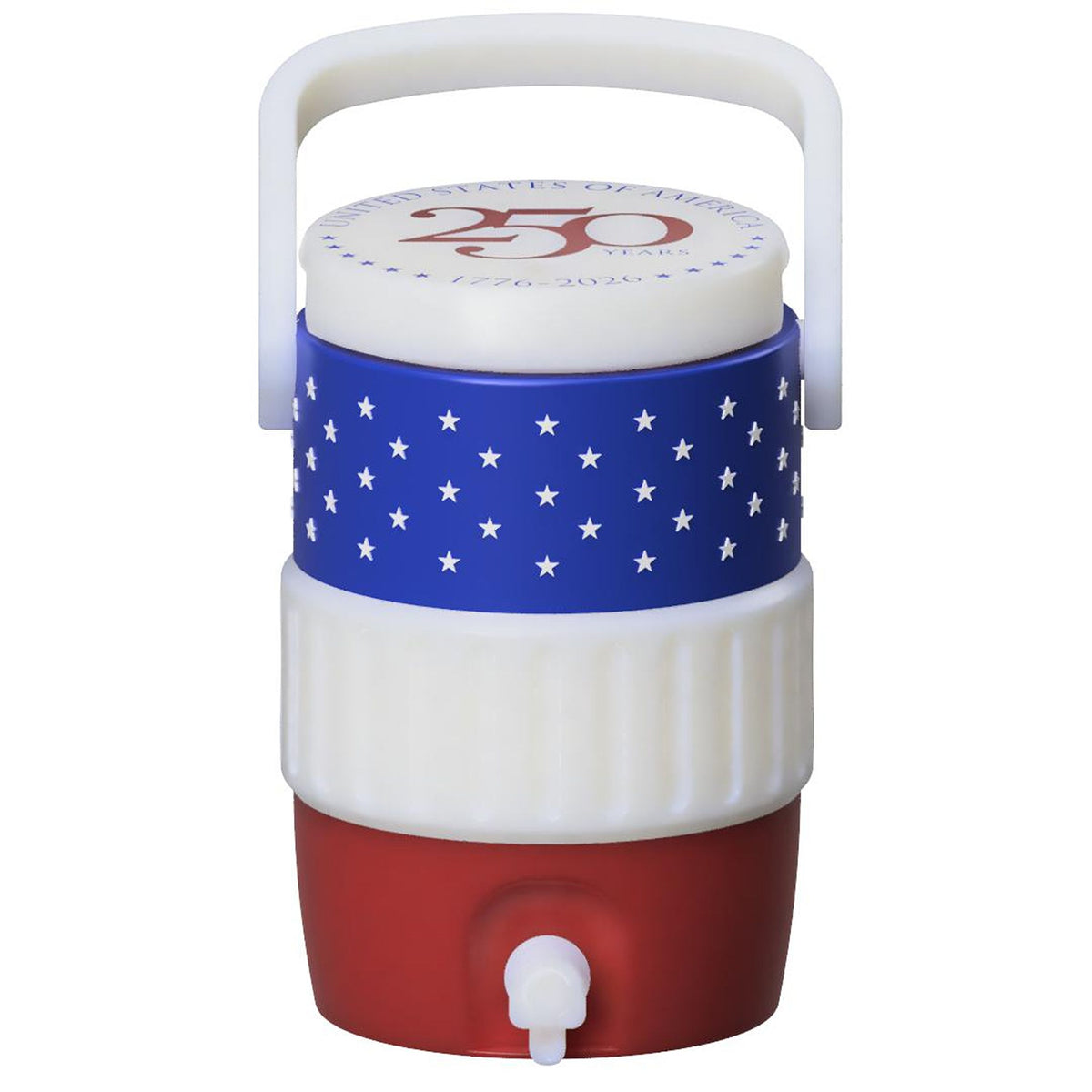 4th of July Patriotic Mini Water Cooler STL in Red White and Blue
