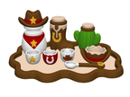 Cowboy Playset STL Bundle with Tray Bowls Jars and Spoon