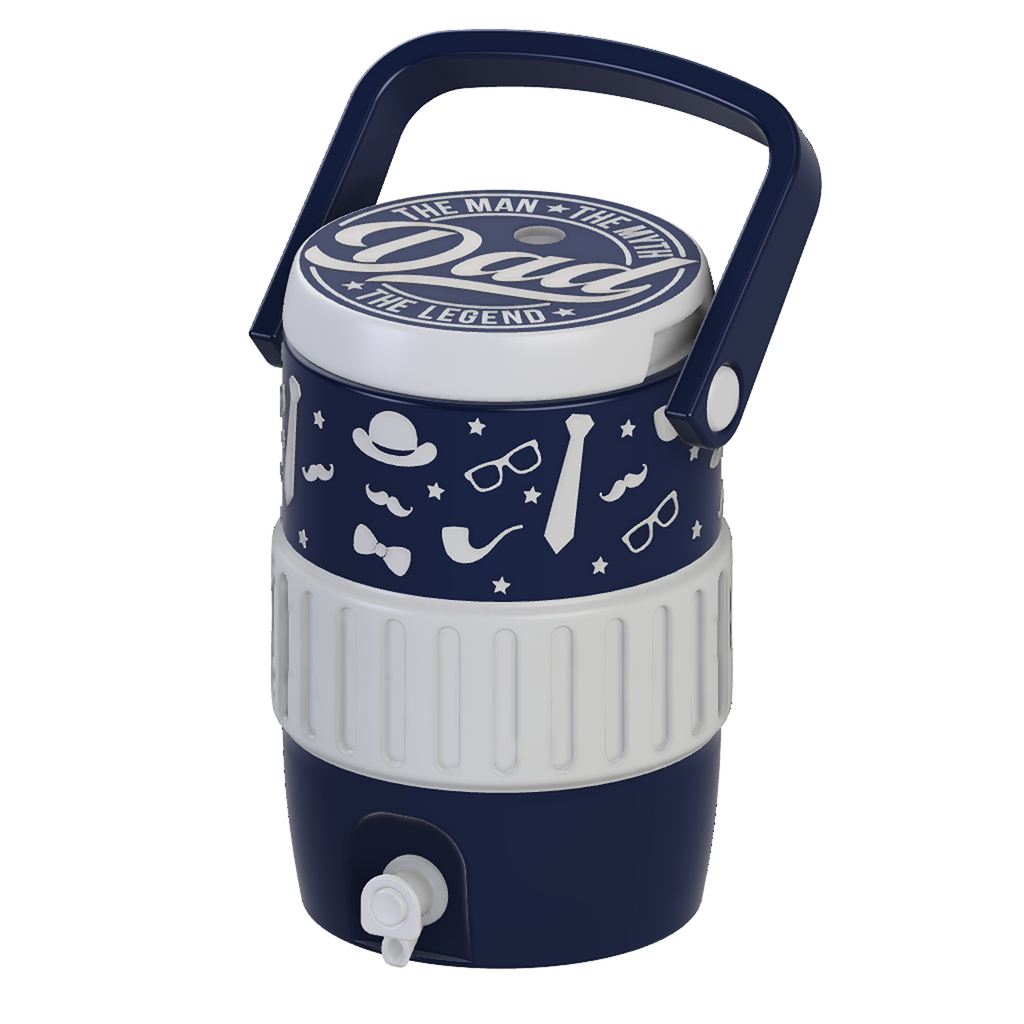 Dad The Man The Myth The Legend Mini Water Cooler STL Navy Gift
