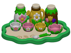 Flower Garden Playset STL Bundle with Tray Bowls Jars and Watering Can