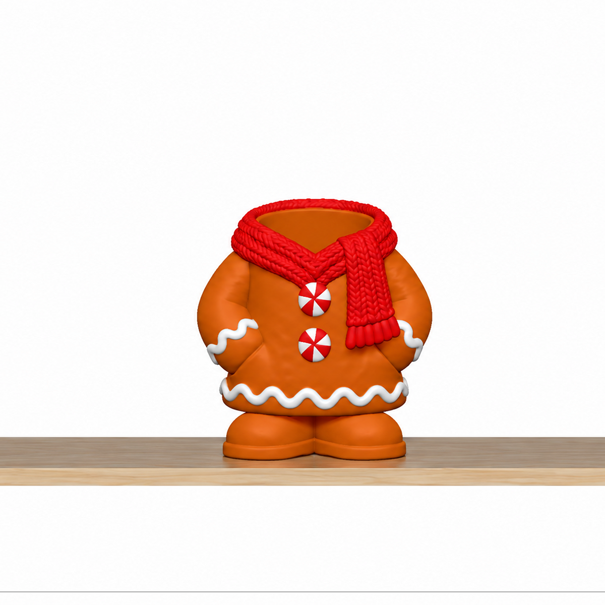Christmas Pen Holder STL Set with Elf Santa Snowman and Nutc 3