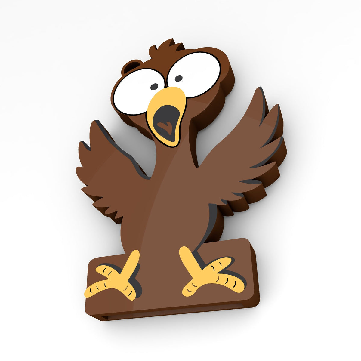 Thanksgiving Turkey Soda Can Opener Keychain STL File