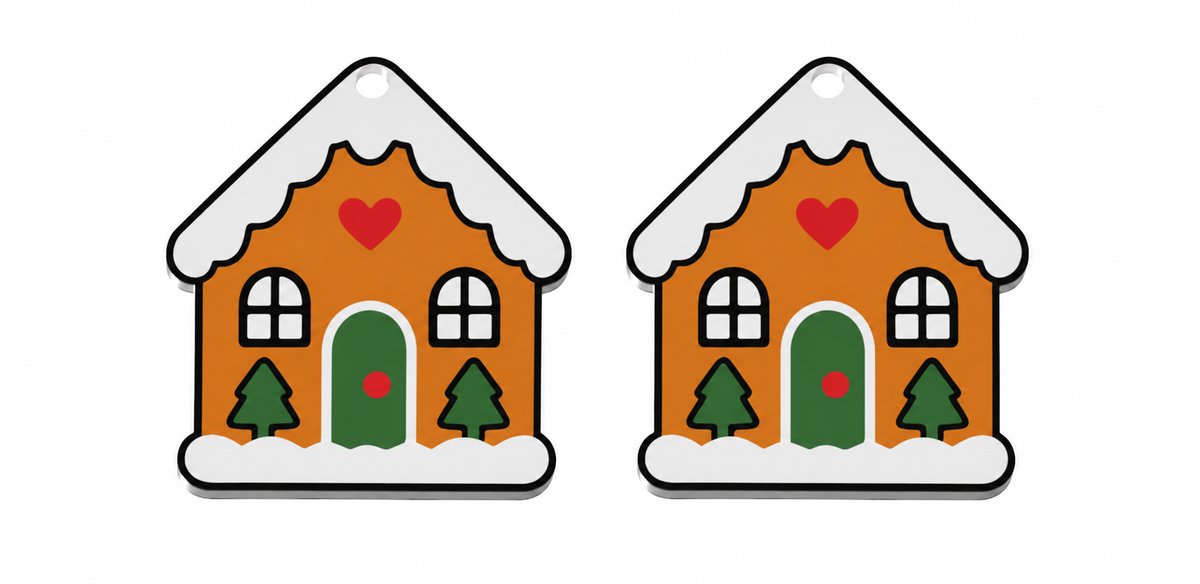 Christmas Earrings STL Bundle with 10 Cute Holiday Designs 3