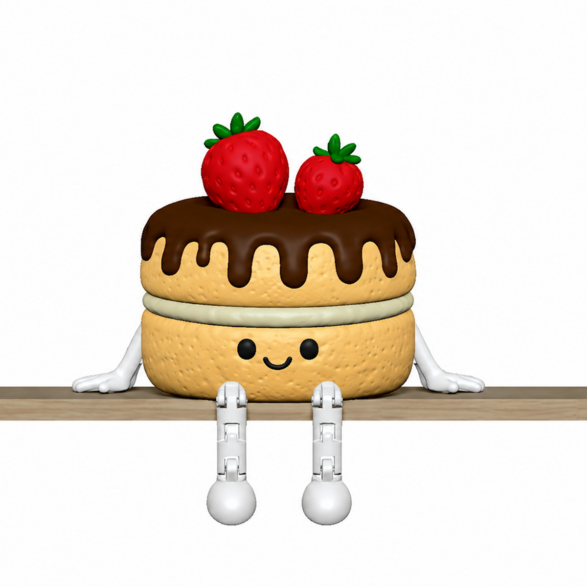 Dessert Shelf Sitter STL Bundle with Cake Donut Waffle and P 4