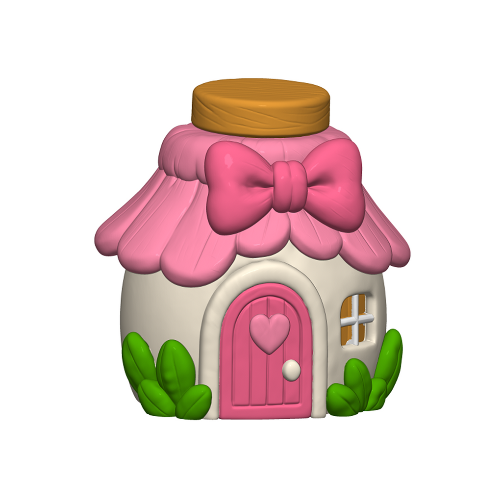 Coquette Bow Cottage Playset STL Bundle with Tray Teapot Cups and Jars