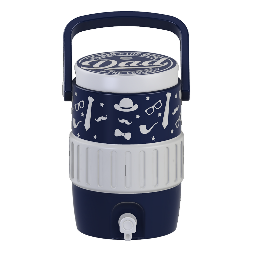 Dad The Man The Myth The Legend Mini Water Cooler STL Navy Gift