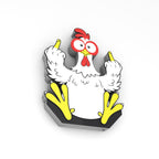 Funny Chicken Soda Can Opener Keychain STL File with Nail Saver