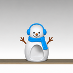 Snowman Candle Holder STL Bundle with Hats Scarves and Earmu 3