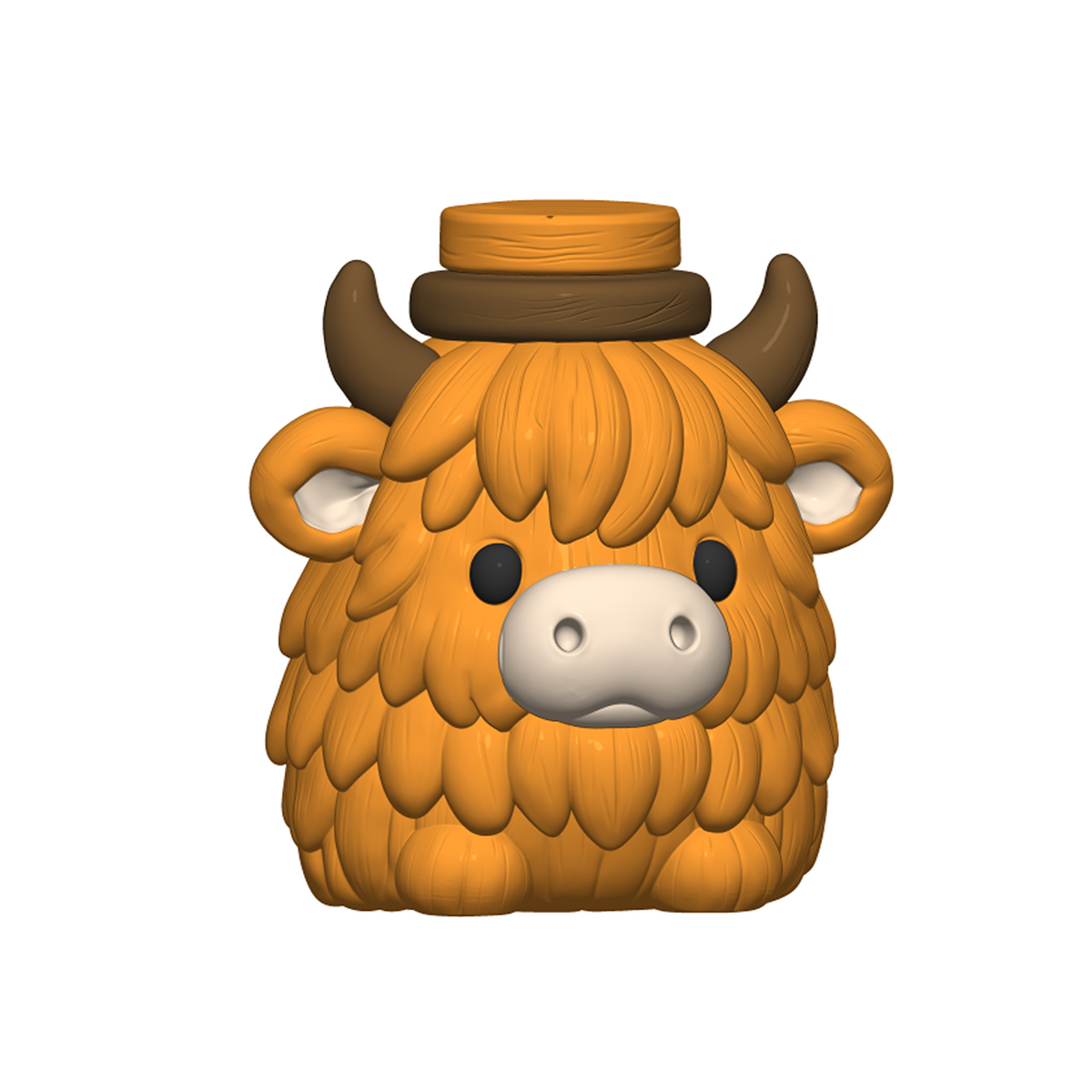 Highland Cow Playset STL Bundle with Tray Bowls Jars and Spoon
