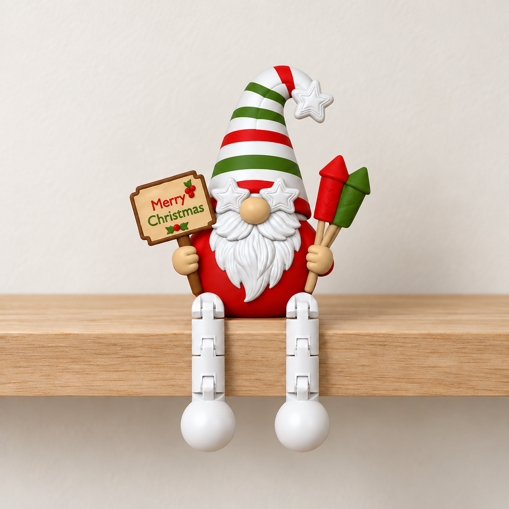 Flexi Christmas Gnome STL Bundle with 8 Shelf Sitter Gnomes 6