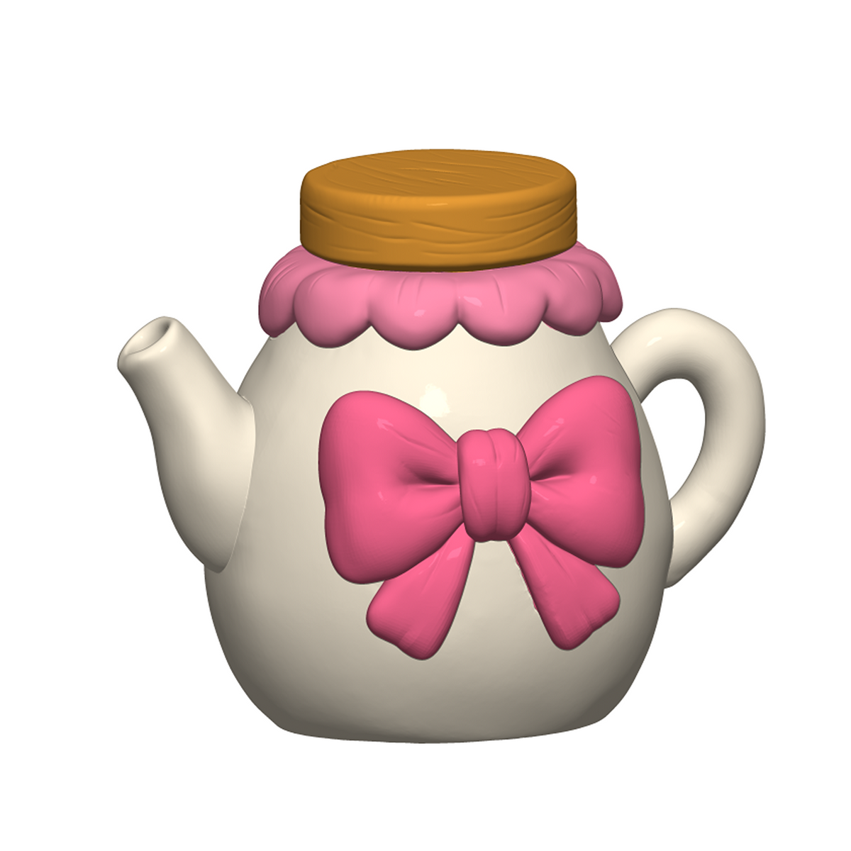 Coquette Bow Cottage Playset STL Bundle with Tray Teapot Cups and Jars