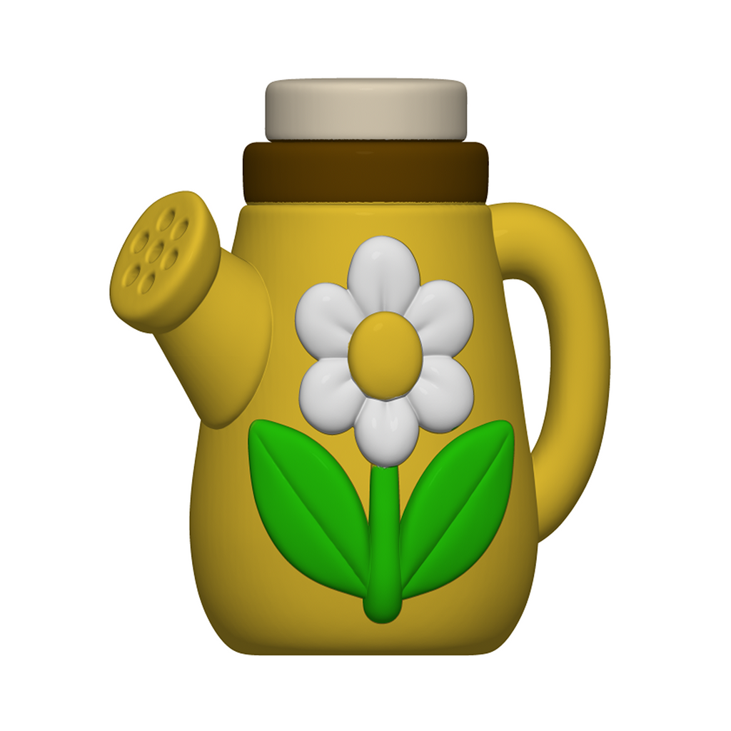 Flower Garden Playset STL Bundle with Tray Bowls Jars and Watering Can