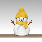 Snowman Candle Holder STL Bundle with Hats Scarves and Earmu 4