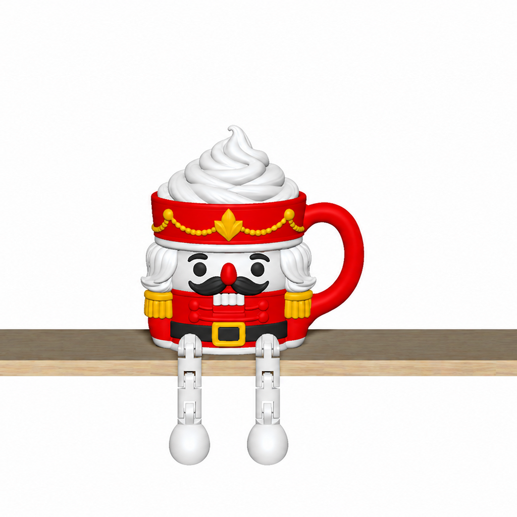 Christmas Hot Cocoa Mug Shelf Sitter STL Bundle with Flexi Legs