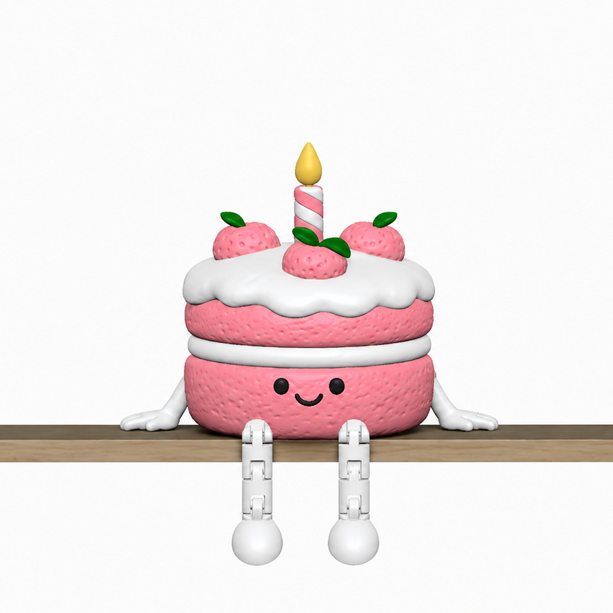 Dessert Shelf Sitter STL Bundle with Cake Donut Waffle and P 6