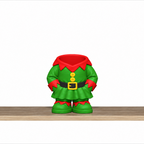 Christmas Pen Holder STL Set with Elf Santa Snowman and Nutc 5