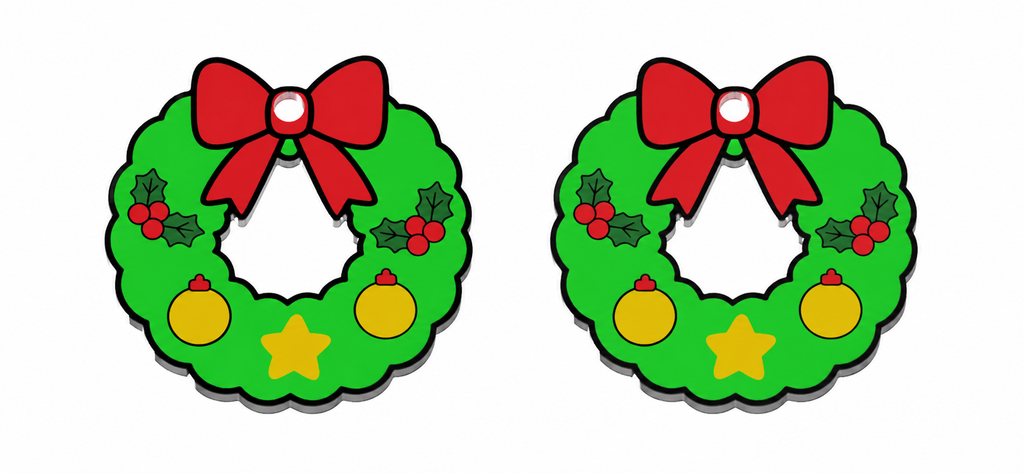 Christmas Earrings STL Bundle with 10 Cute Holiday Designs 5