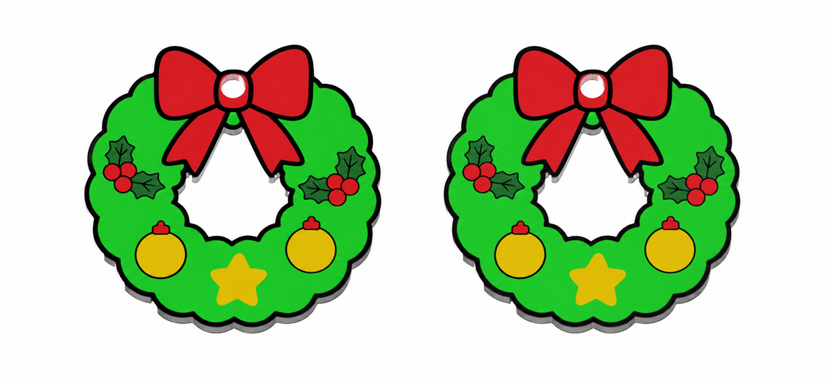 Christmas Earrings STL Bundle with 10 Cute Holiday Designs 5