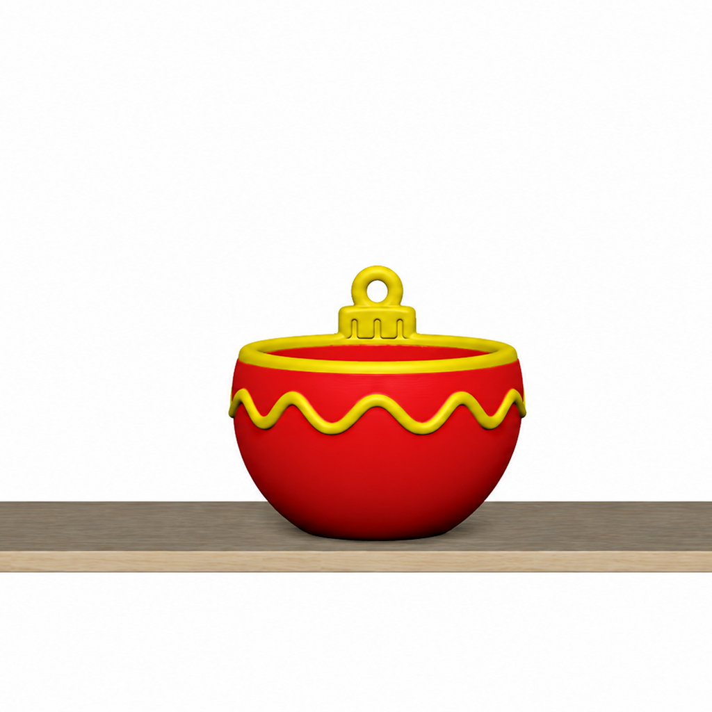 Christmas Playset STL with Tray Bowls and Ornament Bottles 5