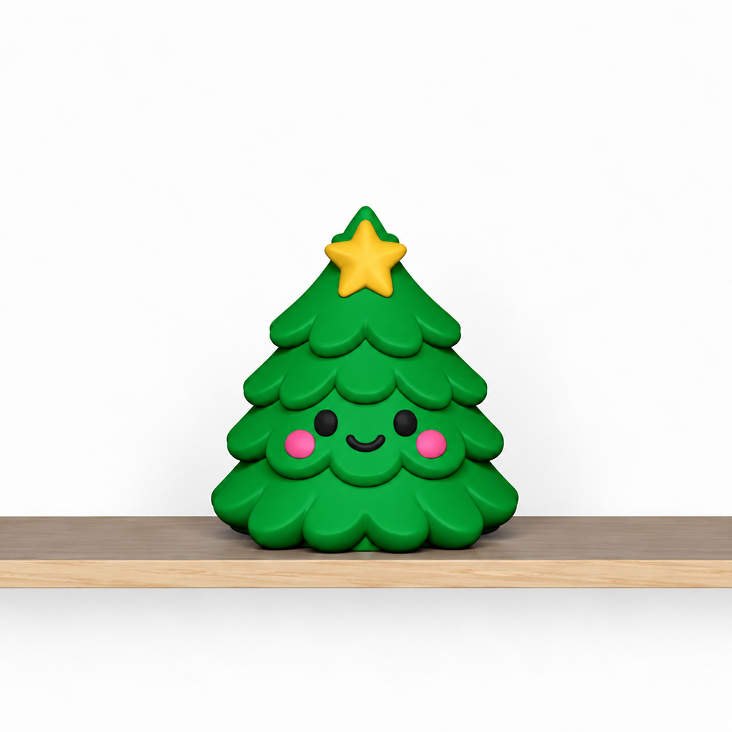 Christmas Candy Holder STL Set with Santa Elf Snowman and Tr 5