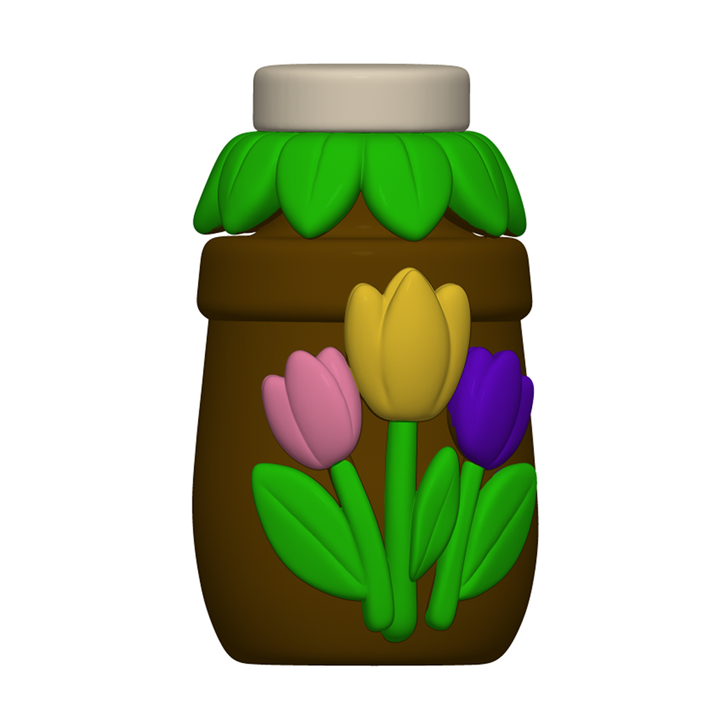 Flower Garden Playset STL Bundle with Tray Bowls Jars and Watering Can