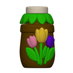 Flower Garden Playset STL Bundle with Tray Bowls Jars and Watering Can