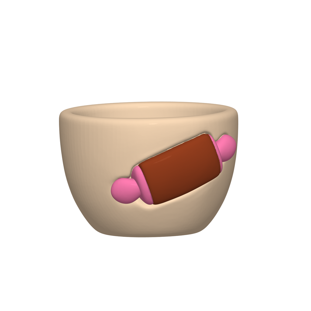 Bakery Playset STL Bundle with Tray Bowls Jars and Spoon
