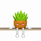 Plant Shelf Sitter STL Bundle with Cactus Succulent and Flow 5