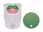 Pink and Green Lips Mini Water Cooler STL File with Handle and Spigot