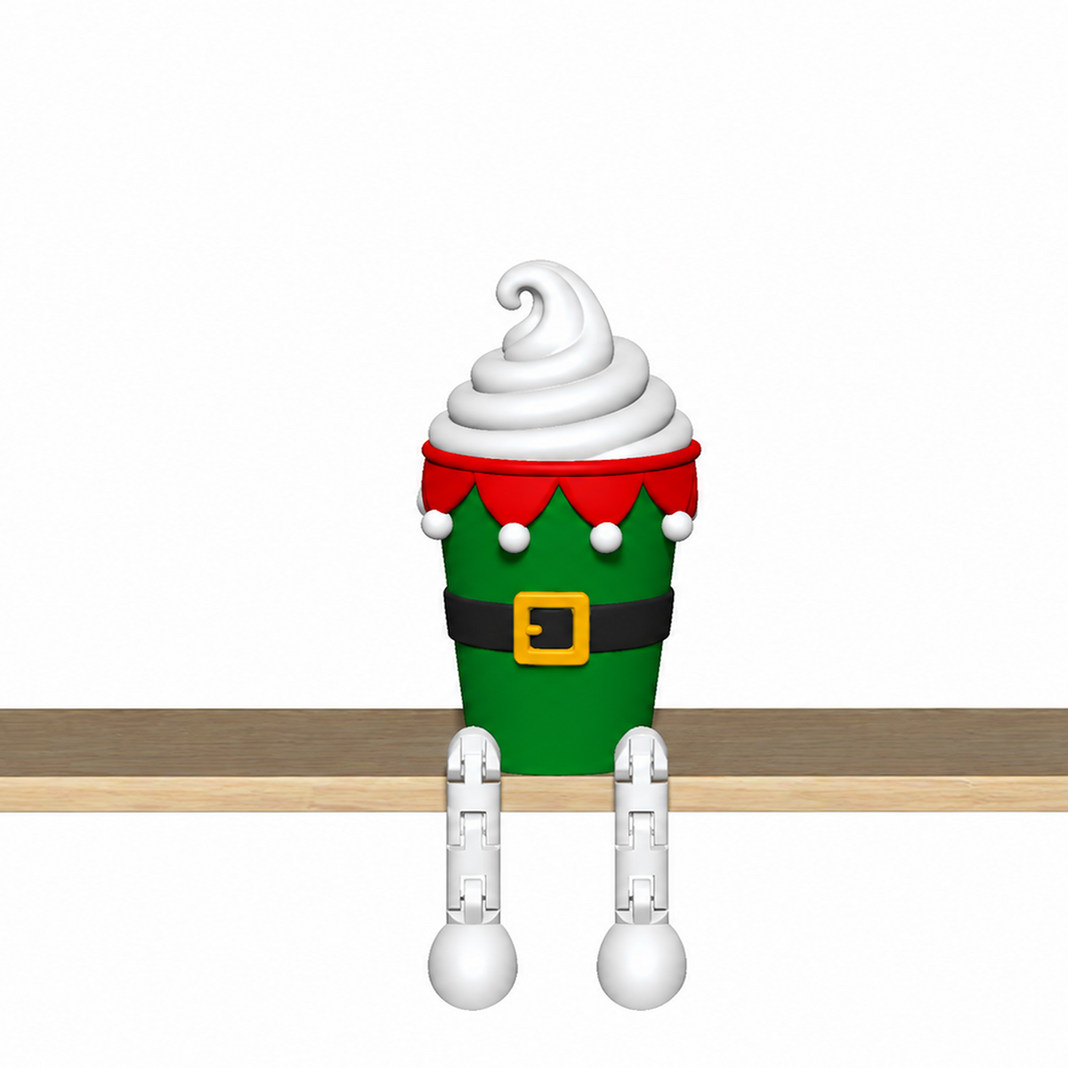 Christmas Hot Cocoa Mug Shelf Sitter STL Bundle with Flexi Legs