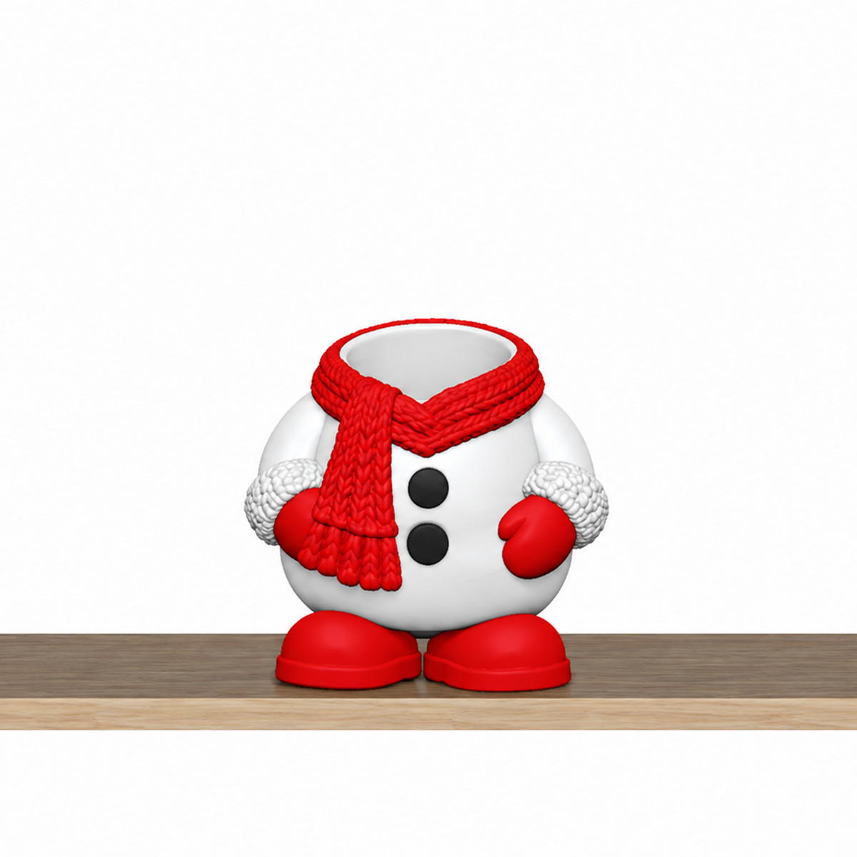 Christmas Pen Holder STL Set with Elf Santa Snowman and Nutc 6
