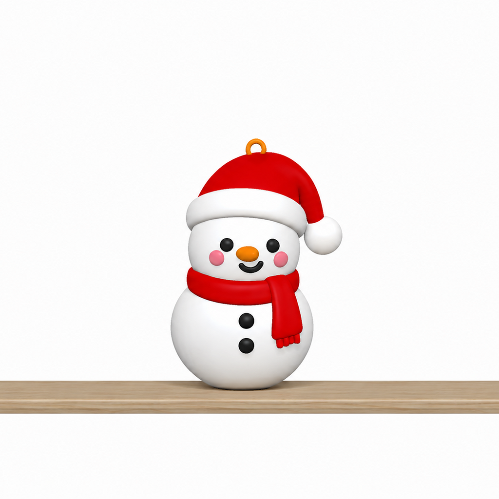 Christmas Ornament STL Bundle with Gingerbread Snowman Santa 7