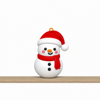Christmas Ornament STL Bundle with Gingerbread Snowman Santa 7