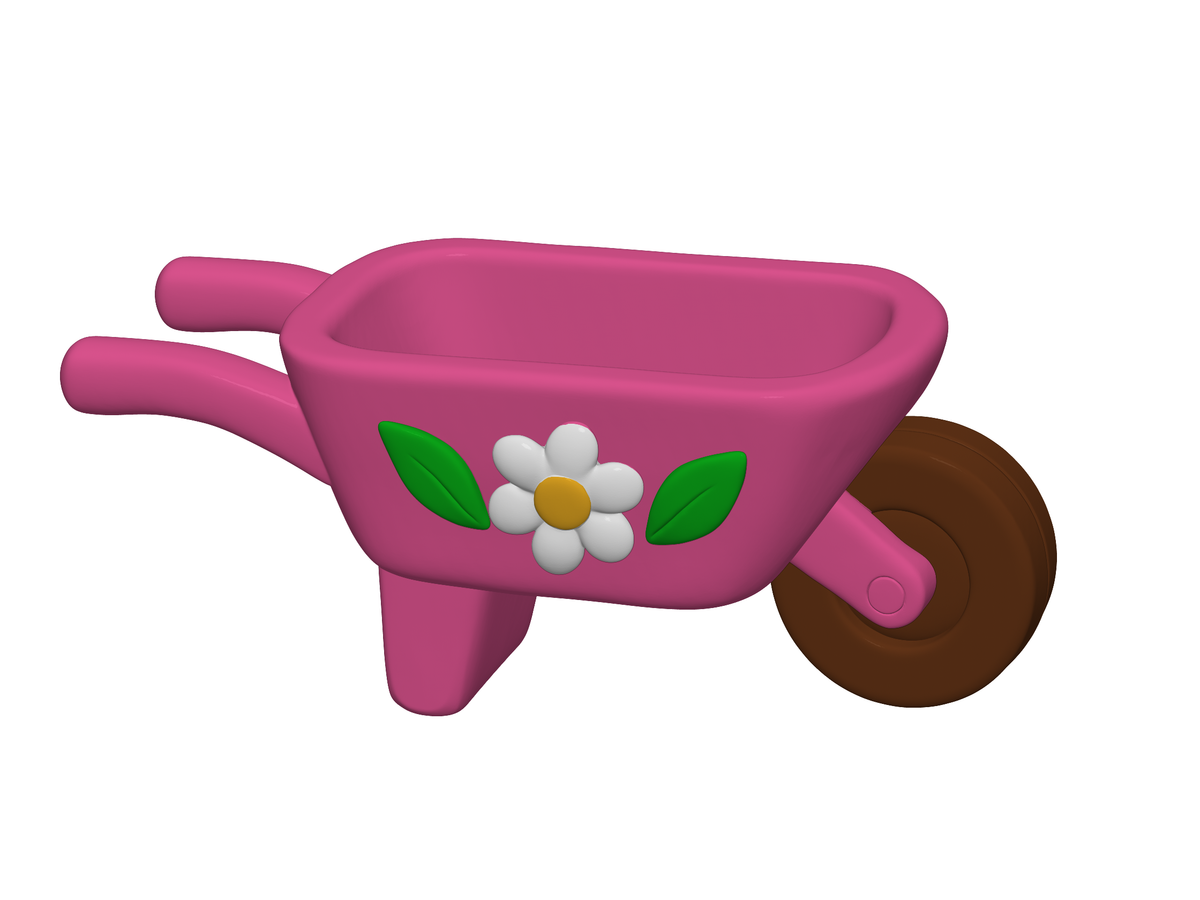 Gardening Playset STL Bundle with Wheelbarrow Watering Can and Pots