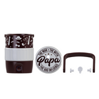 Papa The Man The Myth The Bad Influence Mini Water Cooler STL Brown