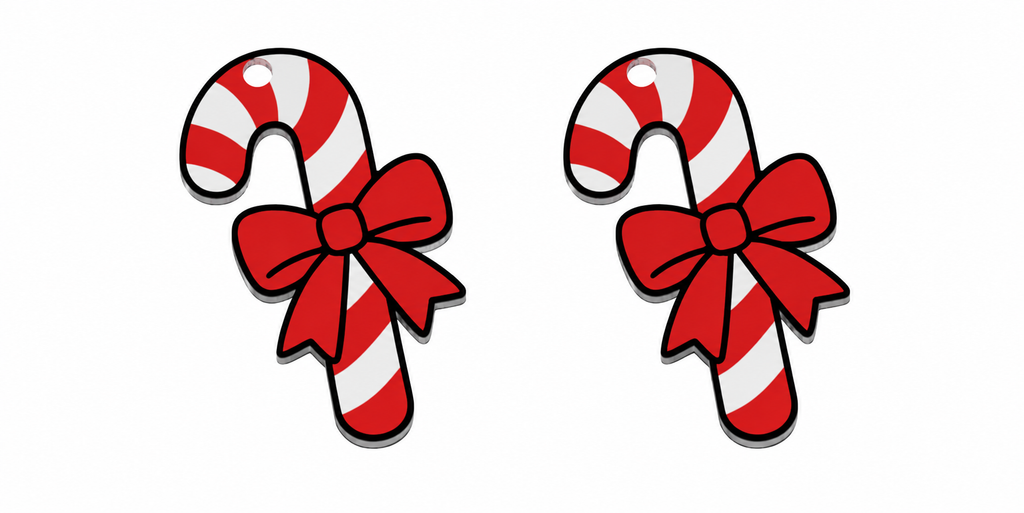 Christmas Earrings STL Bundle with 10 Cute Holiday Designs 6