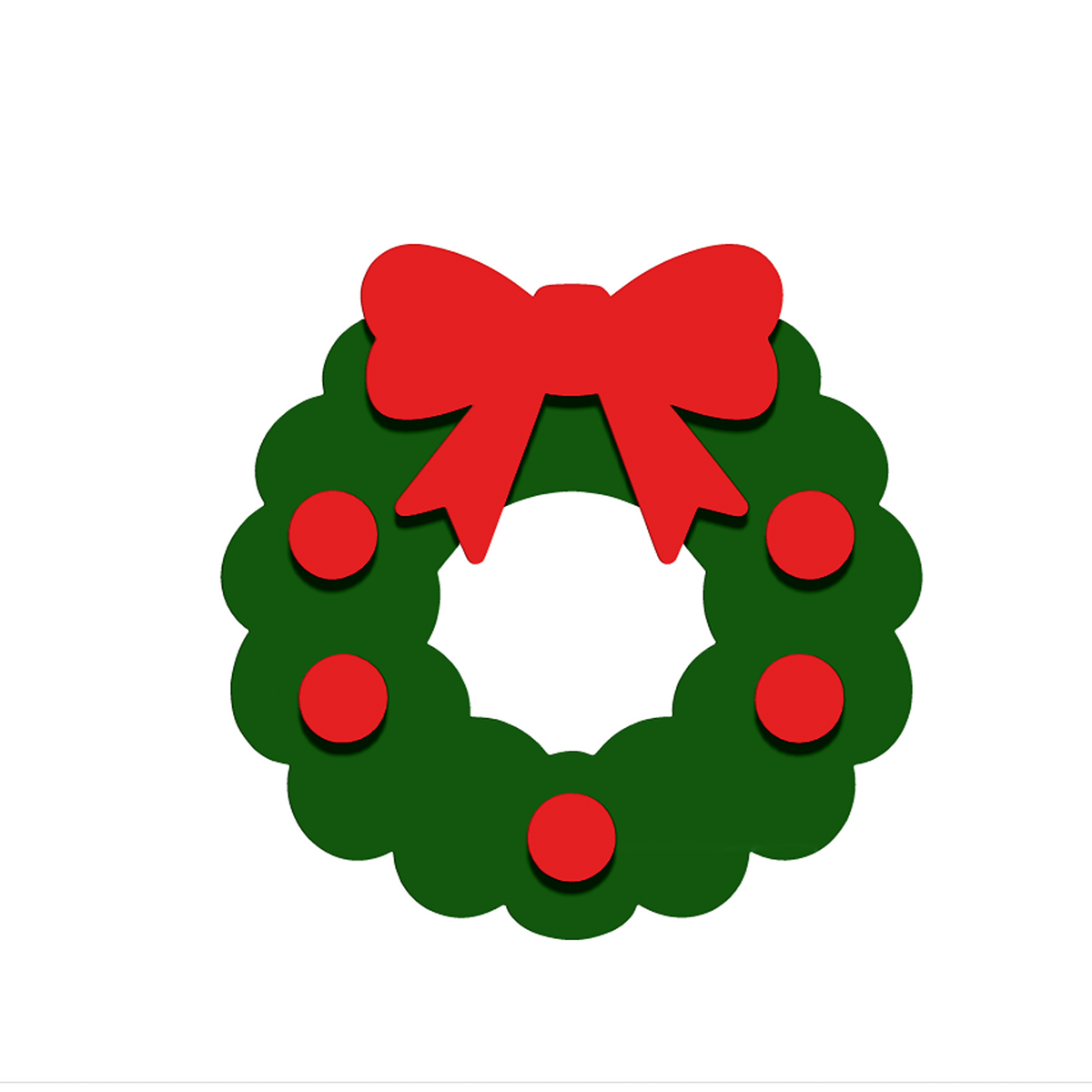 Christmas Tree Game Board STL with 9 Festive Holiday Icons 5