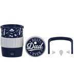 Father's Day Best Dad Ever Mini Water Cooler STL in Navy and White
