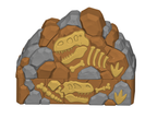 Dinosaur Sandbox STL Bundle with Rock Lid Fossil Bucket and Scoop