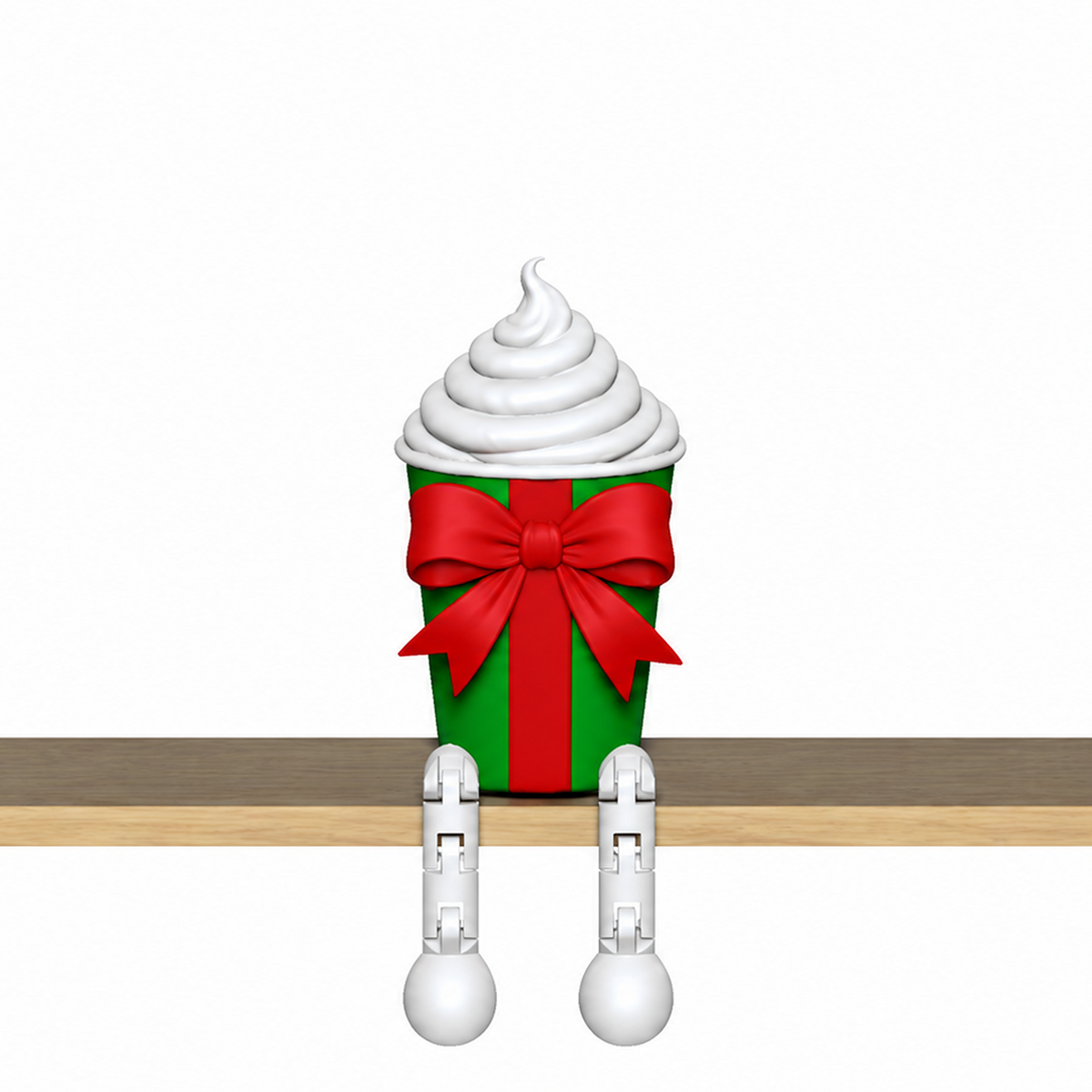 Christmas Hot Cocoa Mug Shelf Sitter STL Bundle with Flexi Legs