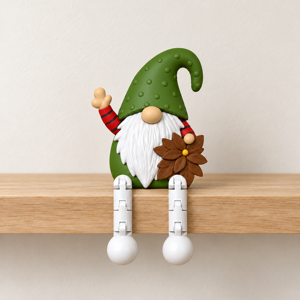 Flexi Christmas Gnome STL Bundle with 8 Shelf Sitter Gnomes 9