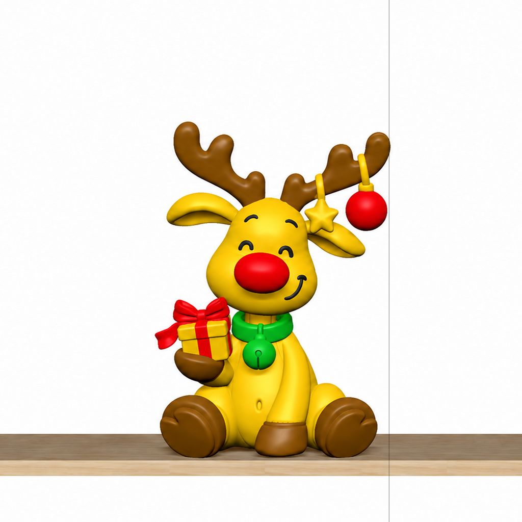 Christmas Figurines STL Set with Gnome Santa Tree Reindeer S 7