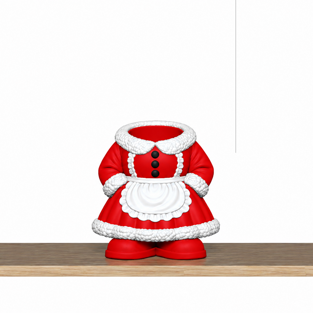 Christmas Pen Holder STL Set with Elf Santa Snowman and Nutc 7