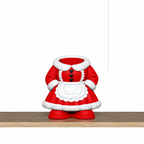 Christmas Pen Holder STL Set with Elf Santa Snowman and Nutc 7