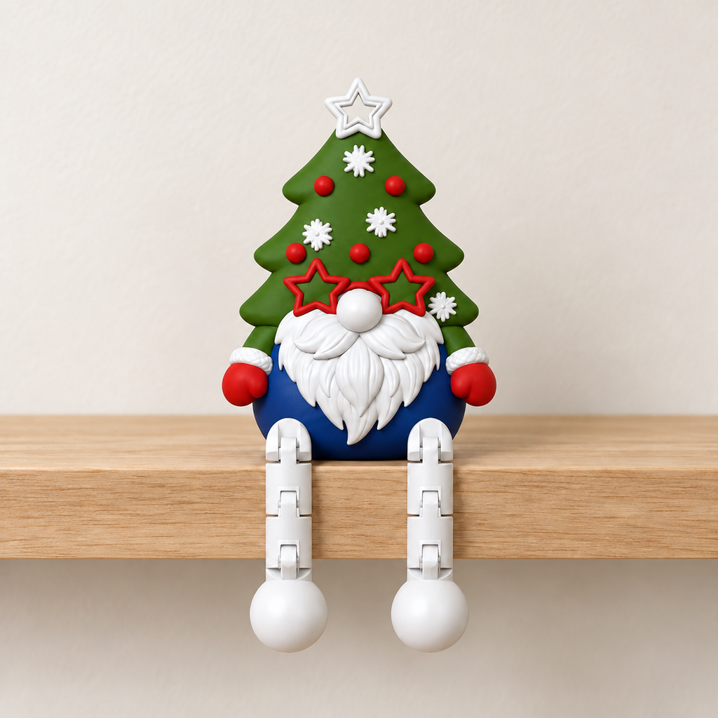 Flexi Christmas Gnome STL Bundle with 8 Shelf Sitter Gnomes 10