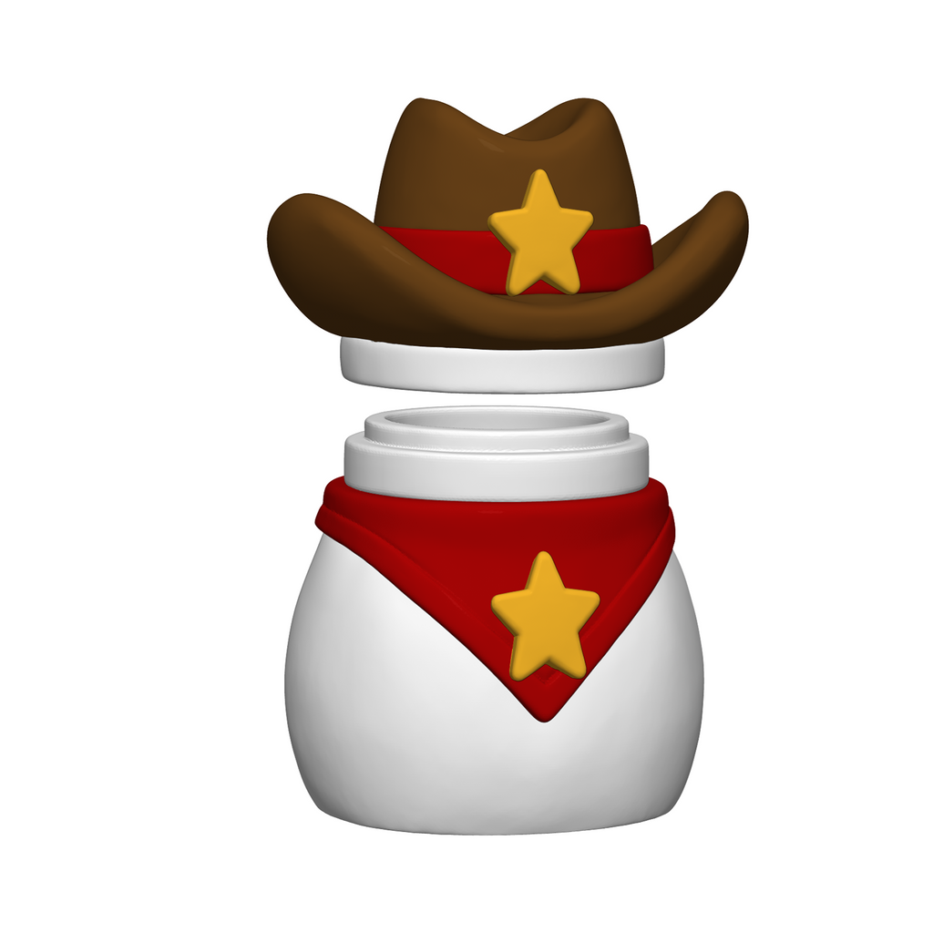 Cowboy Playset STL Bundle with Tray Bowls Jars and Spoon