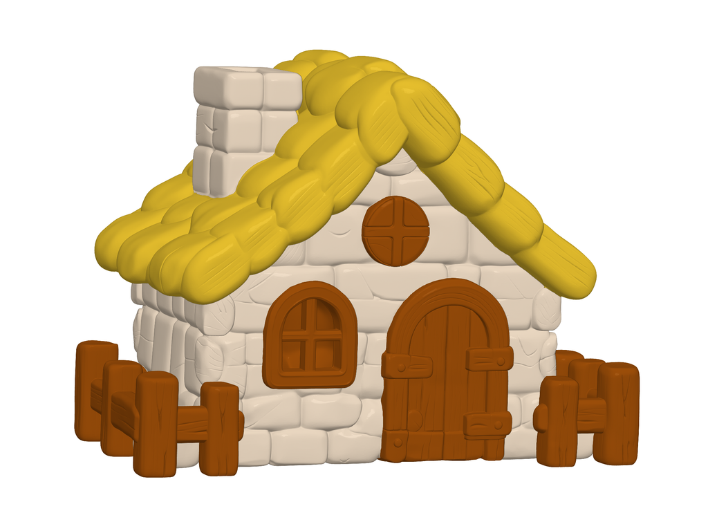 Lambs and Wolf Playset STL Bundle with Houses Meadow Tray and Food